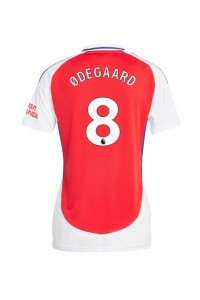 Fotbalové Dres Arsenal Martin Odegaard #8 Dámské Domácí Oblečení 2024-25 Krátký Rukáv